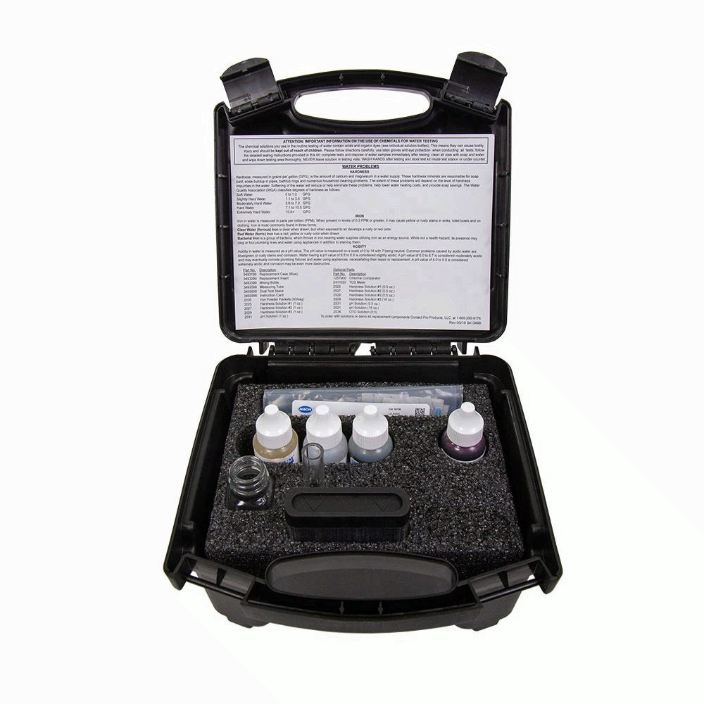 Professional Hardness Iron pH Field Analysis Water Test Kit 50 Tests