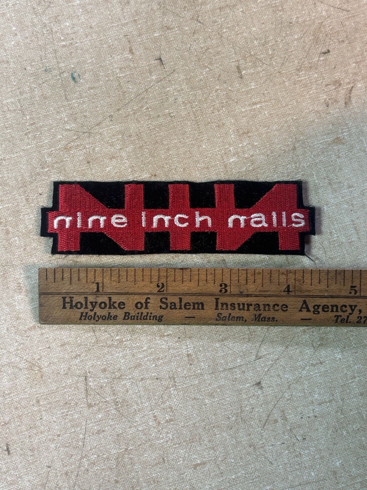 NIN Nine Inch Nails Iron On Patch 4” Vtg Rare Jacket Trent Reznor Record