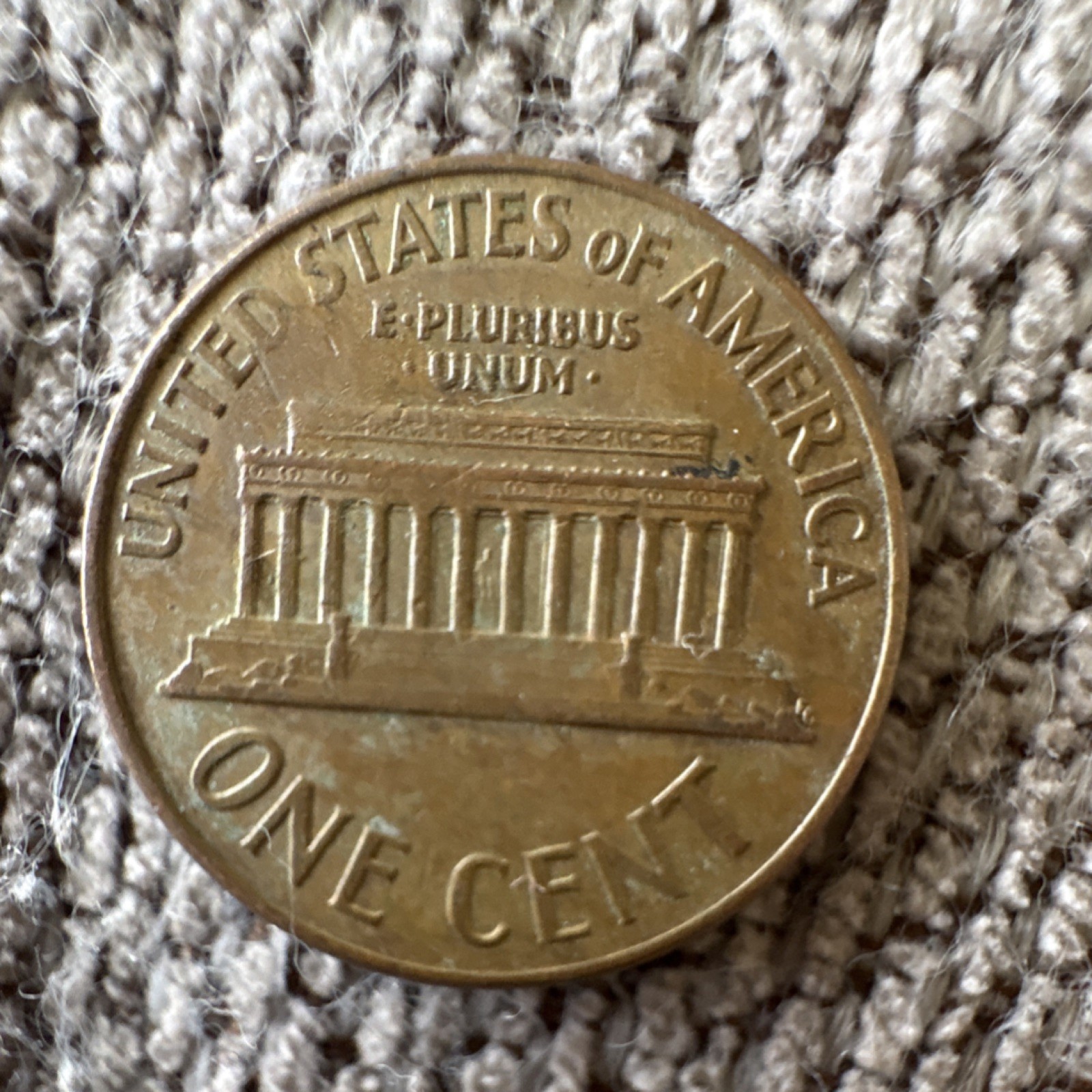 Lincoln Memorial 1964 Small Cent Bronze Circulated US Coin