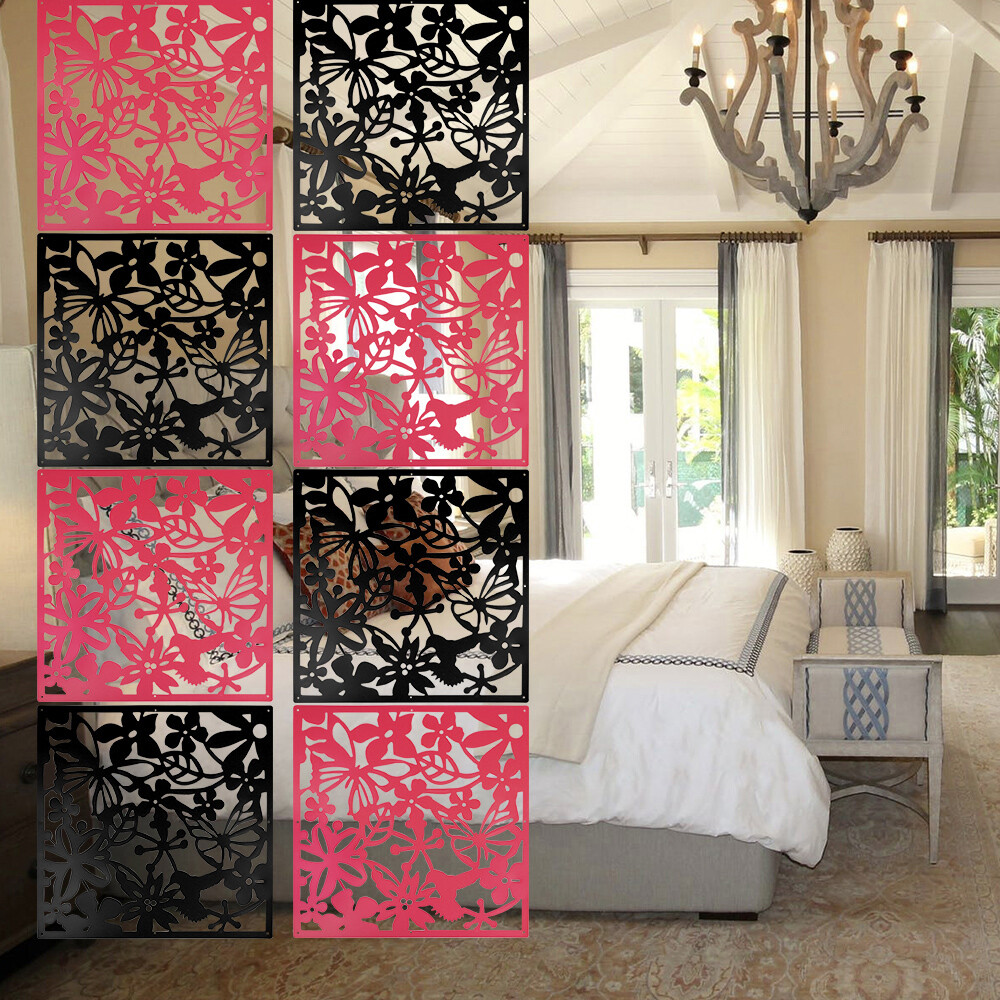 24x Hanging Room Divider Hollow Out Carving Pattern Panel Decorative Wall Screen