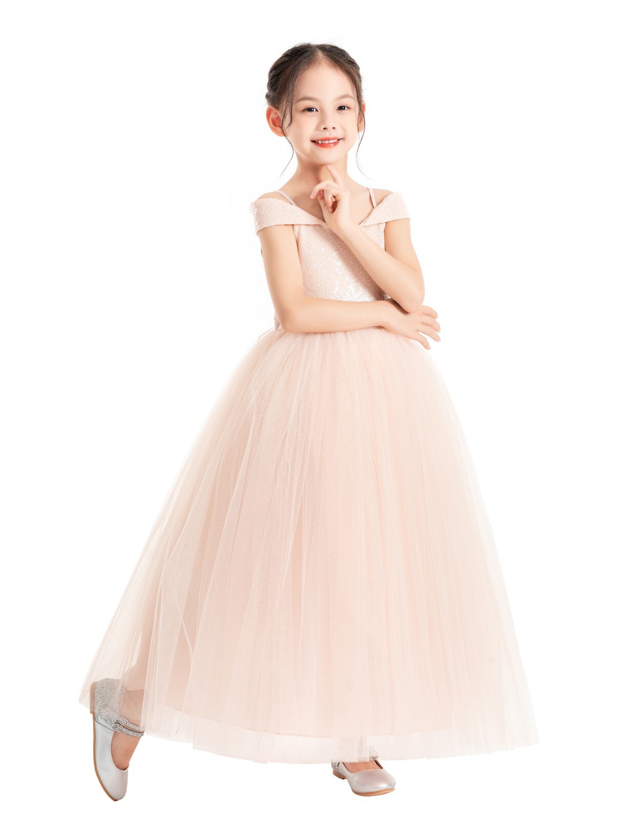 Off The Shoulder Dress Off Shoulder Sequin Dress Wedding Flower Girl Dresses