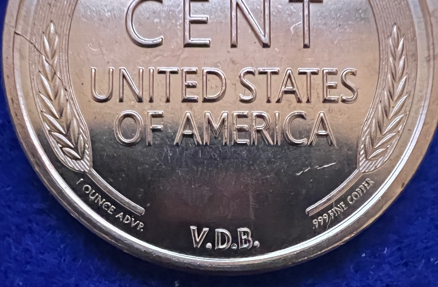 1 OZ Copper Round Lincoln Penny 0.999 Fine Copper