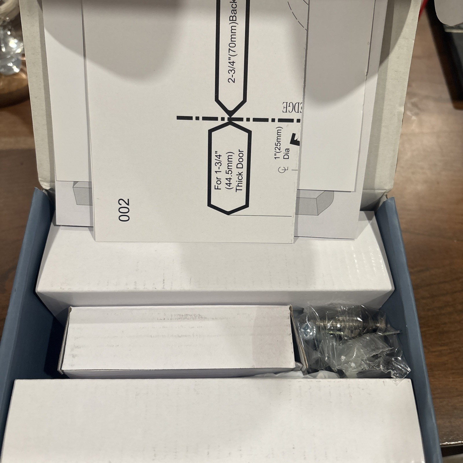 TEEHO TE001 Battery Operated Keypad Digital - Keyless Entry - Satin Nickel New