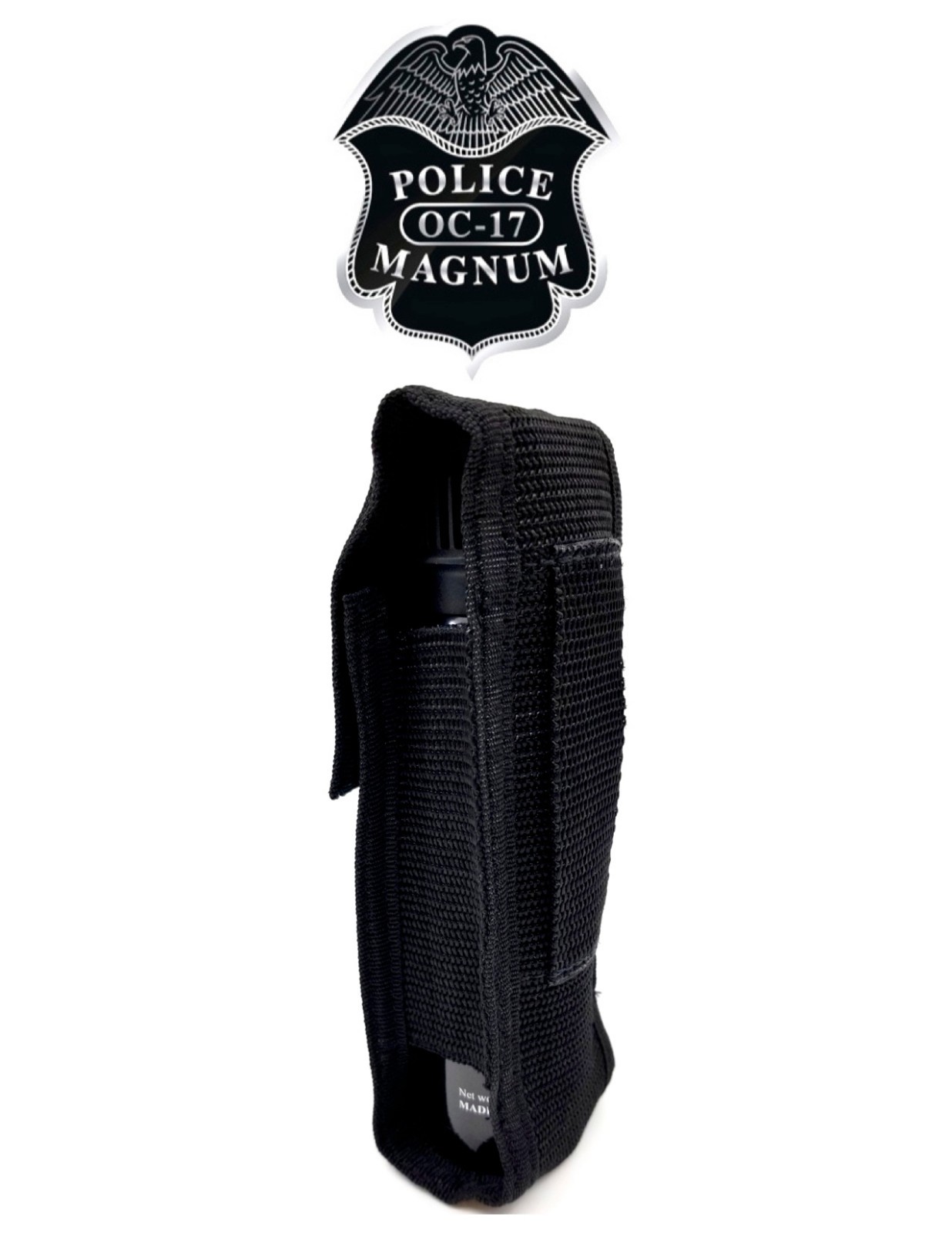 Police Magnum pepper spray 5oz Flip Top Nylon Holster Belt Loop Safety Security