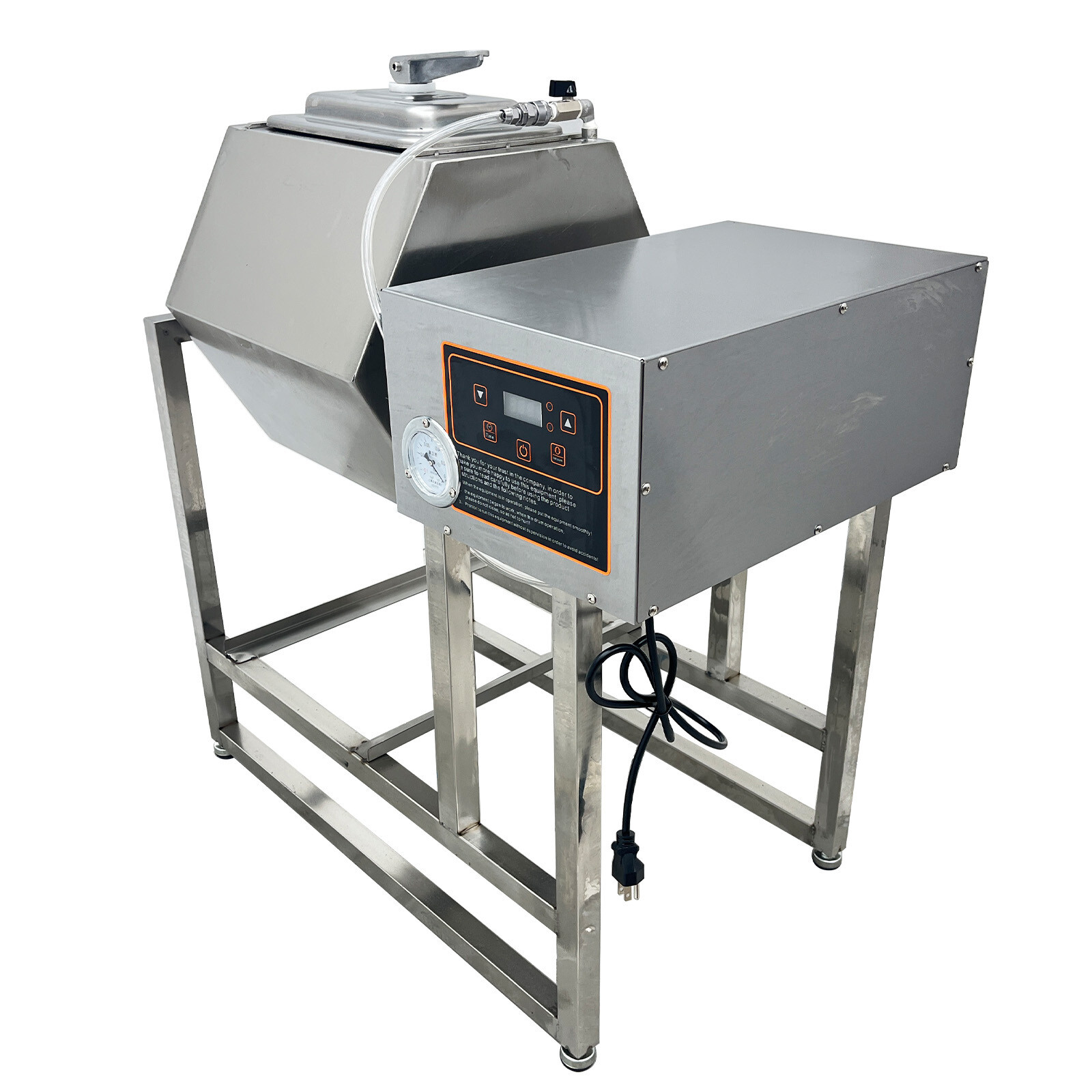 110V 45L Vacuum Pump Meat Vegetable Tumbler Marinator Pickling Machine 350W