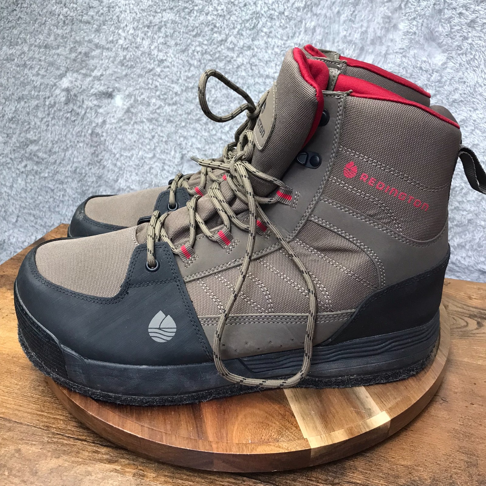 Redington Wading Boots Mens 11 Brown Felt Sole Fly Fishing Shoes