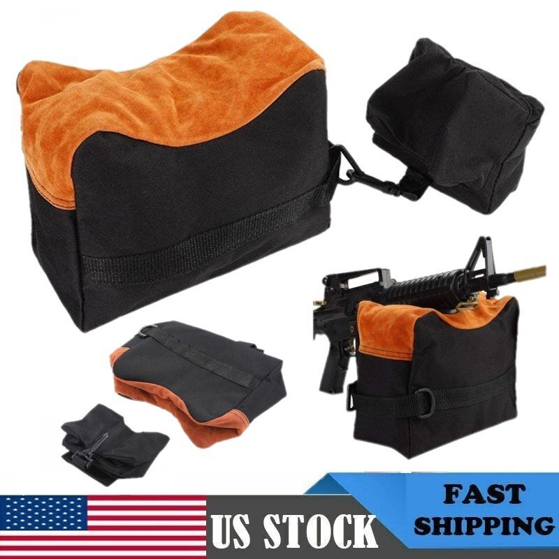 Tactical Shooting Gun Rest Bench Front&Rear Stand Bag Hunting Combo Set Unfilled