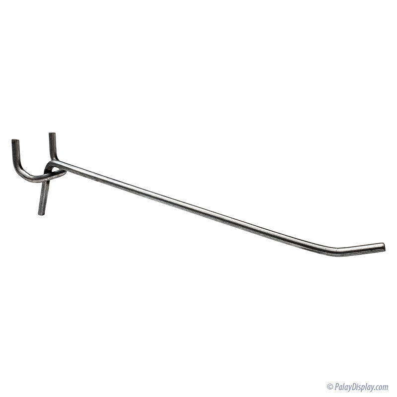 PEG HOOKS (25 50 200 PACK) 2" 4" 6" 8" 10" Straight Board Shelving 1/8" Steel