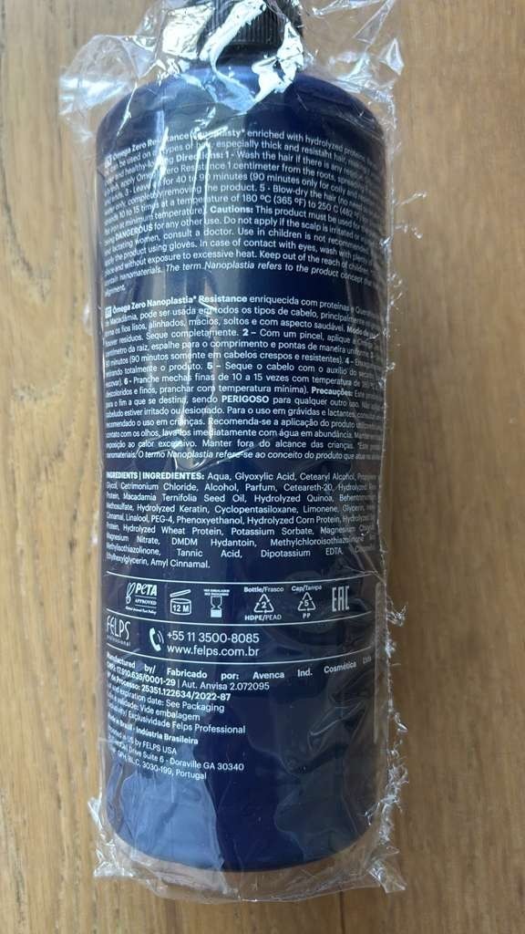 Felps Professional Thermal Sealing Omega Zero Nanoplastia 500ml/16.9oz