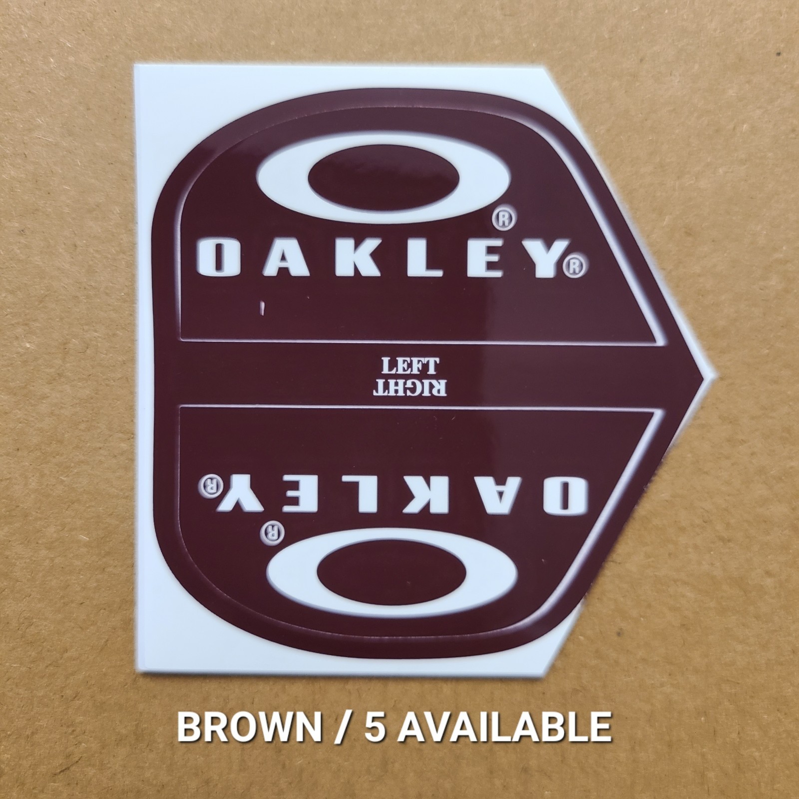 Oakley Football Helmet Visor Eye Shield Tab Decals (Message W/Color You Want)