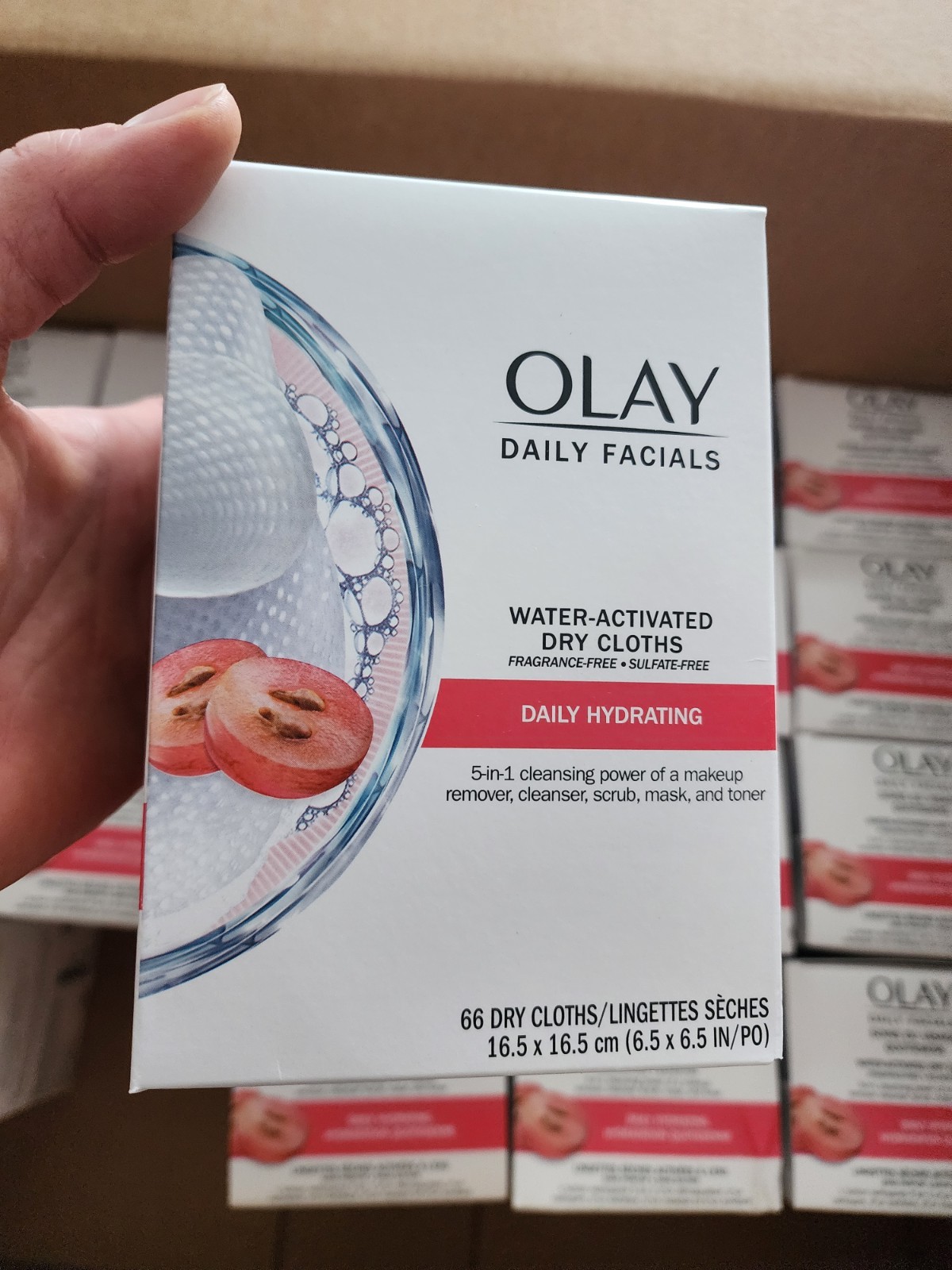 Lot Of 20 Boxes Olay Daily Facials 5 In 1 Cleanser Dry Cloths