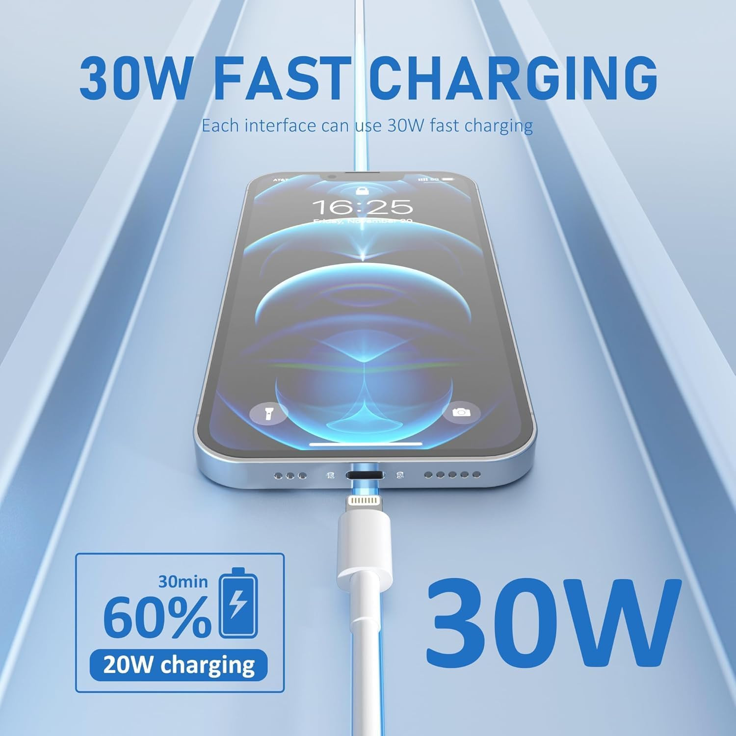 Fast Charger Cable Type USB C PD Cord to For iPhone 14 13 12 11 Pro Max XR lot