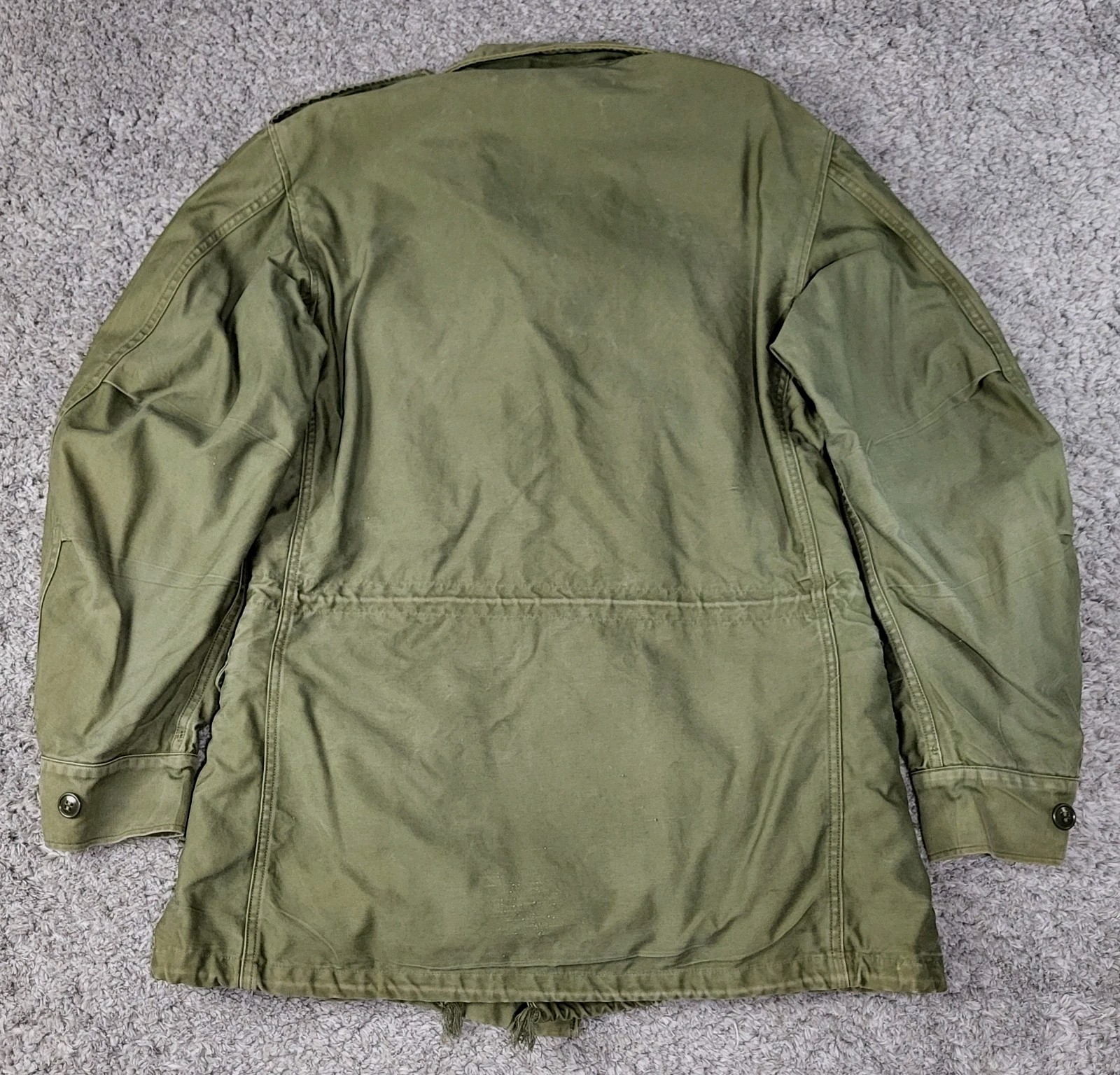 Vintage US Military OG-107 Sateen M51 Field Jacket Olive Green Regular XS 1958