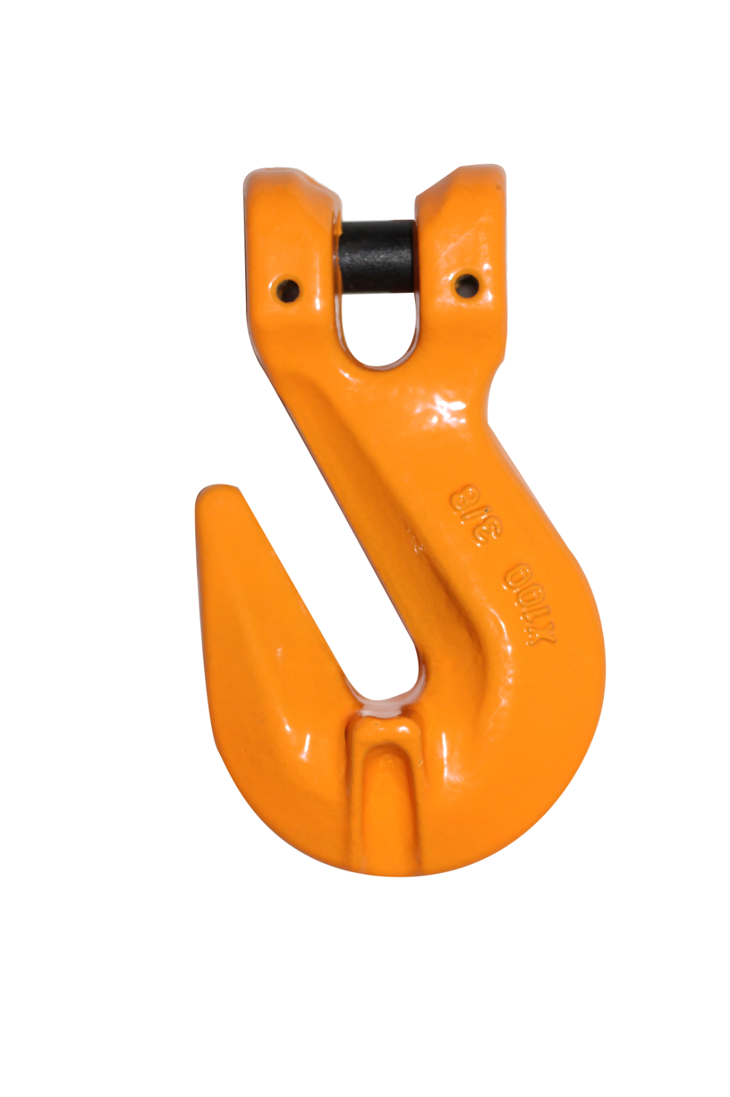 3/8" Grade 100 Clevis Grab Hook Lifting Chain Forged Alloy Orange (4 Pack)
