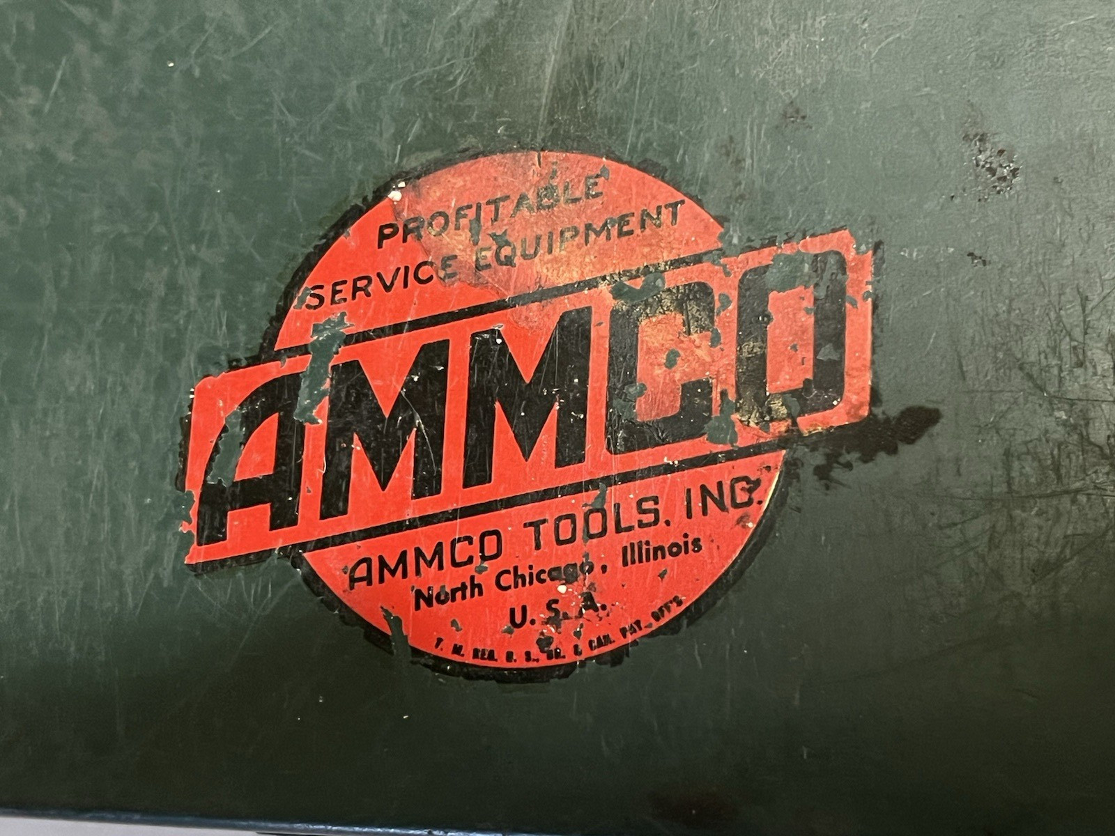AMMCO Model 100 Vintage Small Bore Cylinder Hone Set in Box 47/64" - 1-5/16" USA