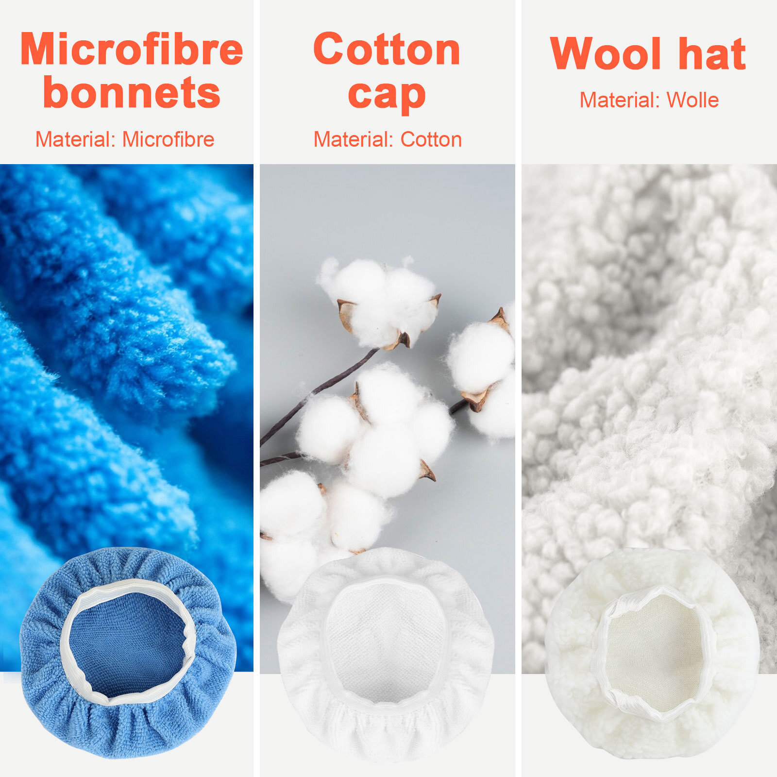 Car Buffer Polisher Waxer 7-Speed Rotary 5"6"+7" Backing Plate Polishing Machine