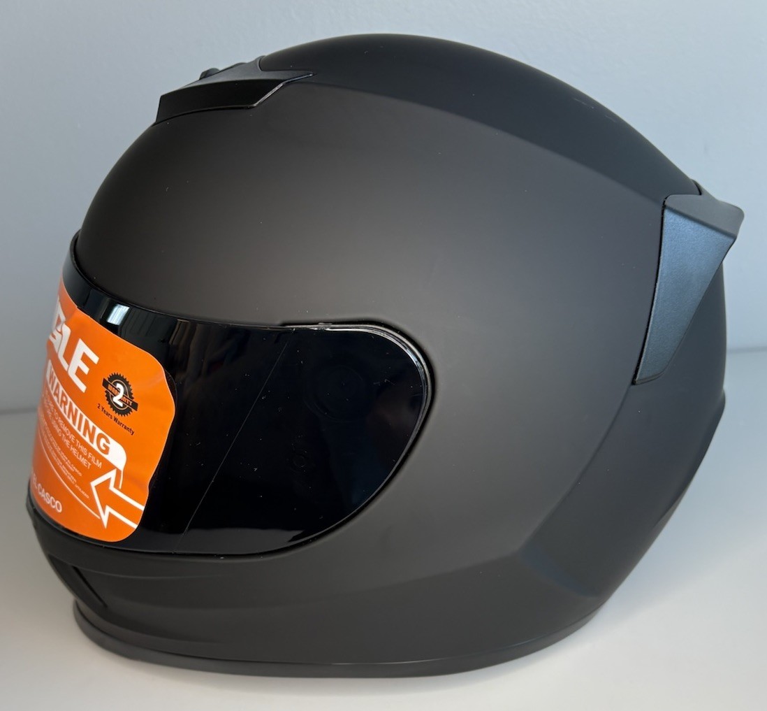 TRIANGLE Kids Motorcycle Helmet Small Full Face Lightweight w/ 2 Visors (Read)