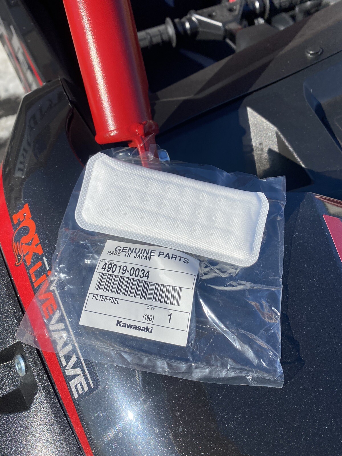 2020-2023 Genuine Kawasaki Teryx KRX 1000 Fuel Filter Assembly 49019-0034 OEM