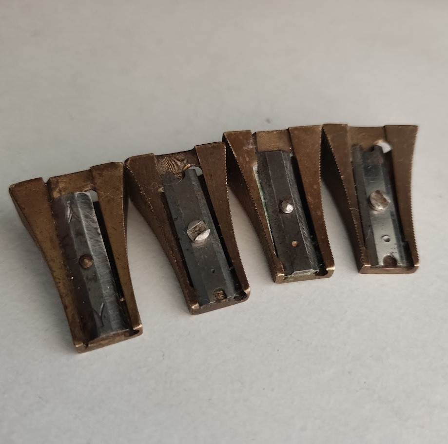 Lot of 4 Vintage German Pencil Sharpener A. W. Faber-Castell Janus Germany