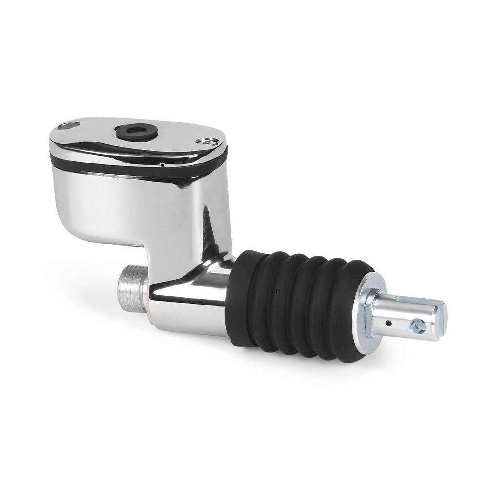 Chrome Rear Brake Master Cylinder For Harley HD FLT Softail 41755-99 41767-05A