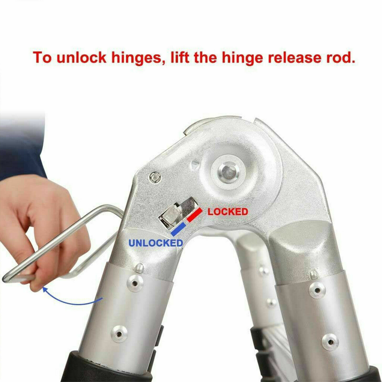 2024 Multi Purpose Aluminum Telescopic Ladder Folding Extension Step Non-Slip