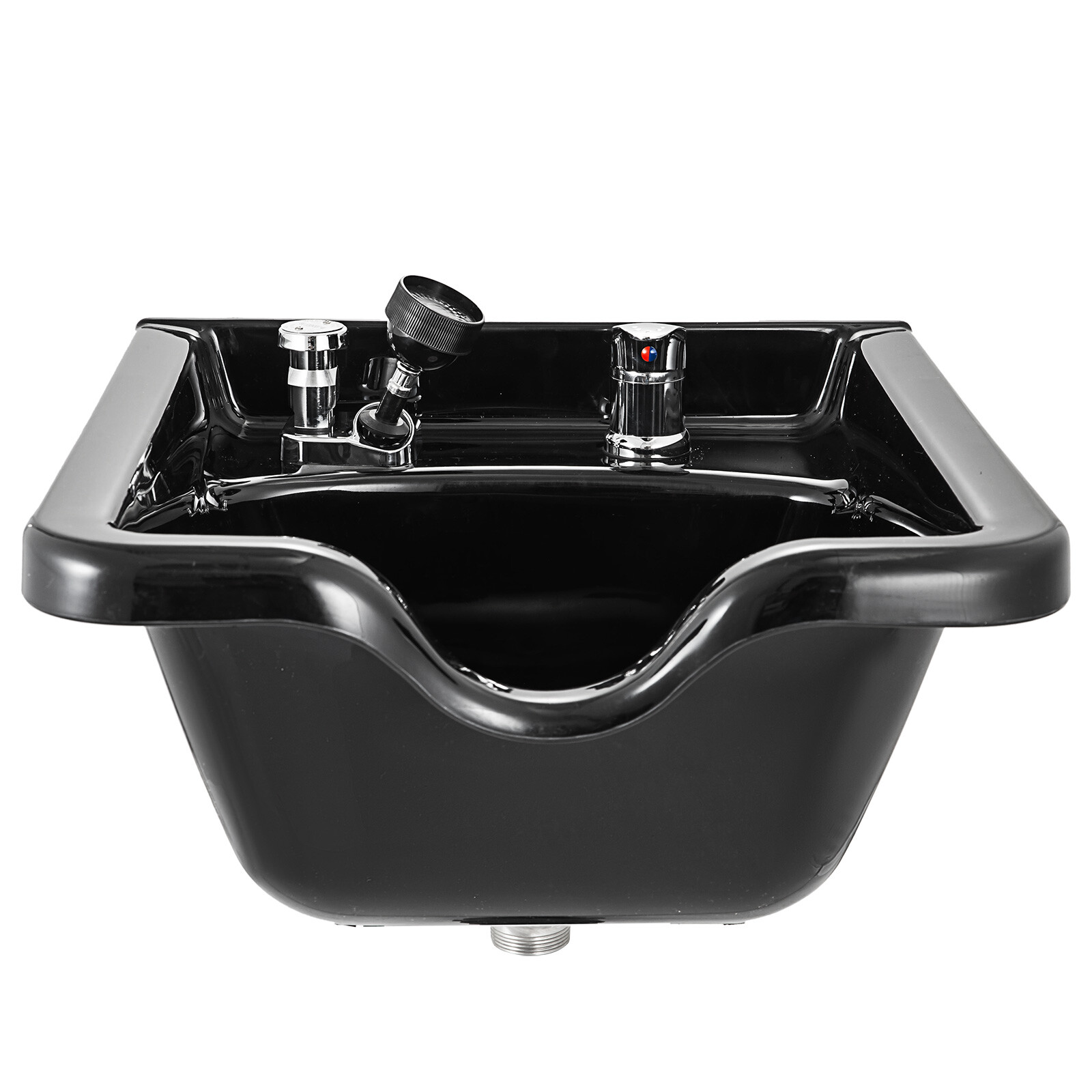Black Square ABS Plastic Shampoo Bowl Salon Pool SPA Black Sink Hair Stylist