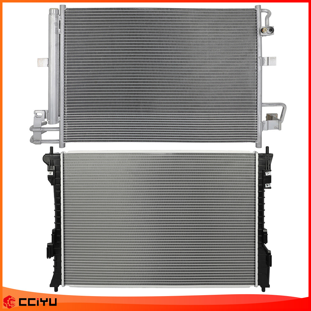 Assembly Radiator & AC Condenser For 2011-2018 Ford Explorer 3.5L V6