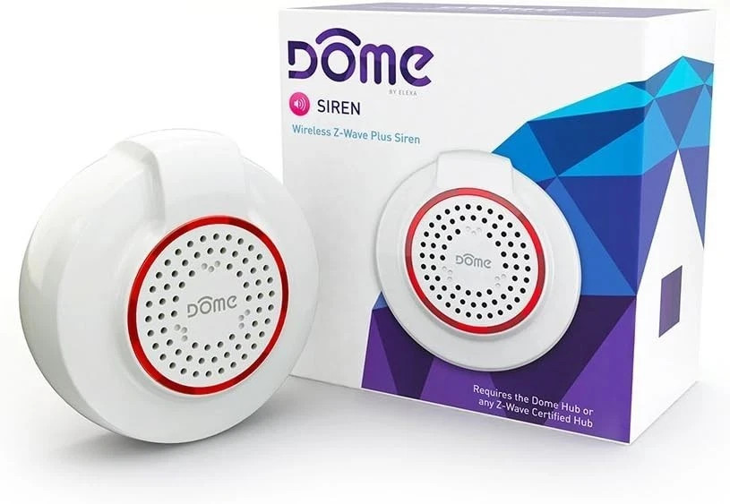 Dome Home Automation Wireless Z-Wave Battery-Powered Security White DMS01
