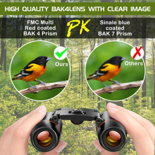Mini Binoculars Telescope 30X60 Zoom Day Night Vision Foldable Travel Hunting US