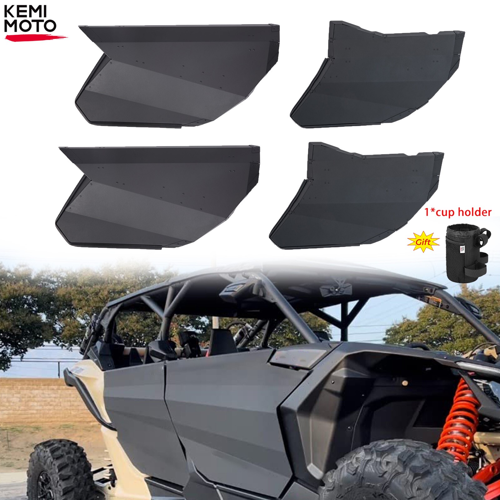 Front & Rear Aluminum Full Doors For Can-Am X3 MAX 2017-2026 4 Seat #715004753