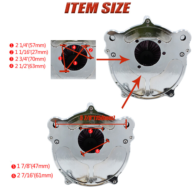 For Harley Dyna Softail Touring Road King Street Glide Air Cleaner Intake Filter