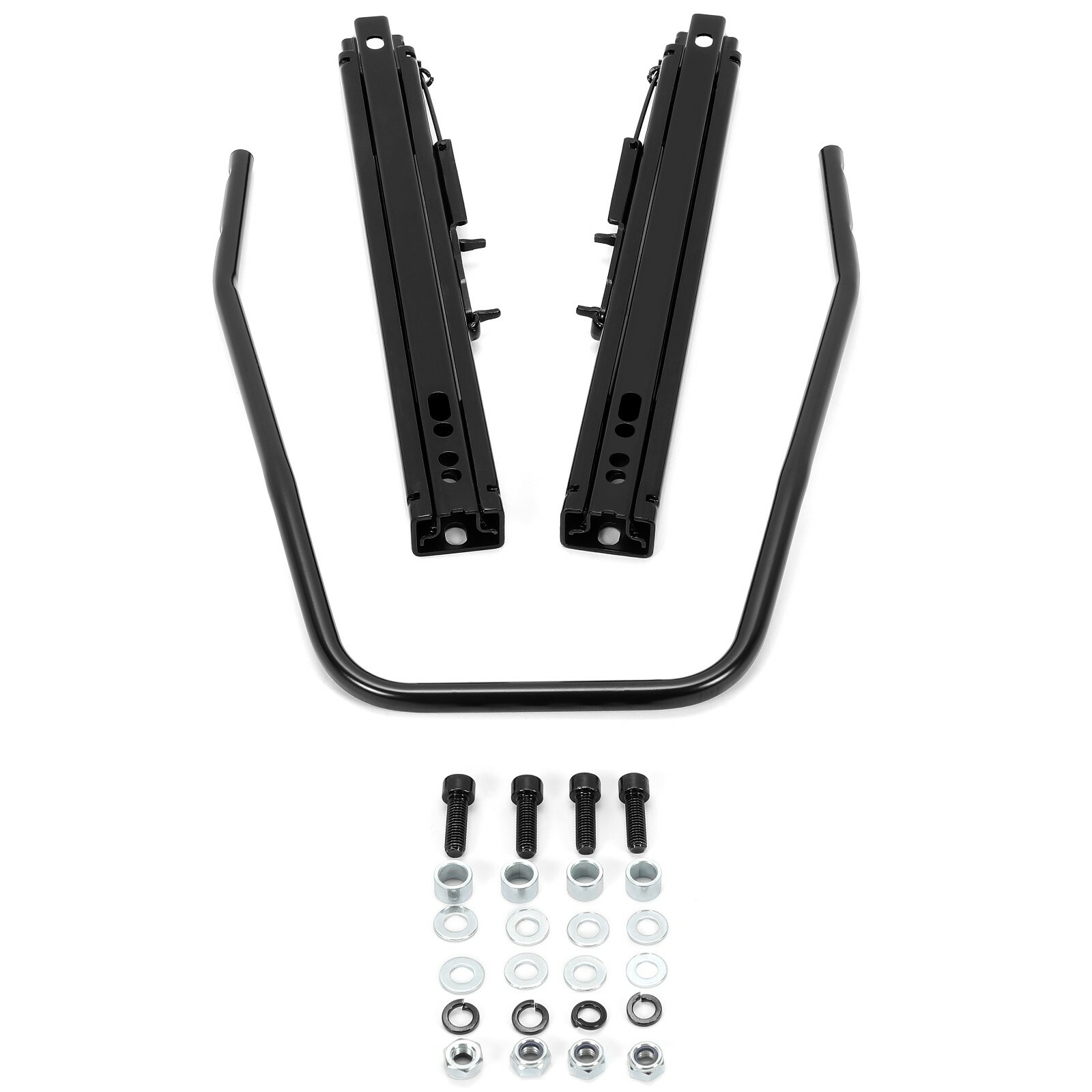 Universal Sliders Dual Locking Racing Bucket Seat Mounting Brackets Base Rail