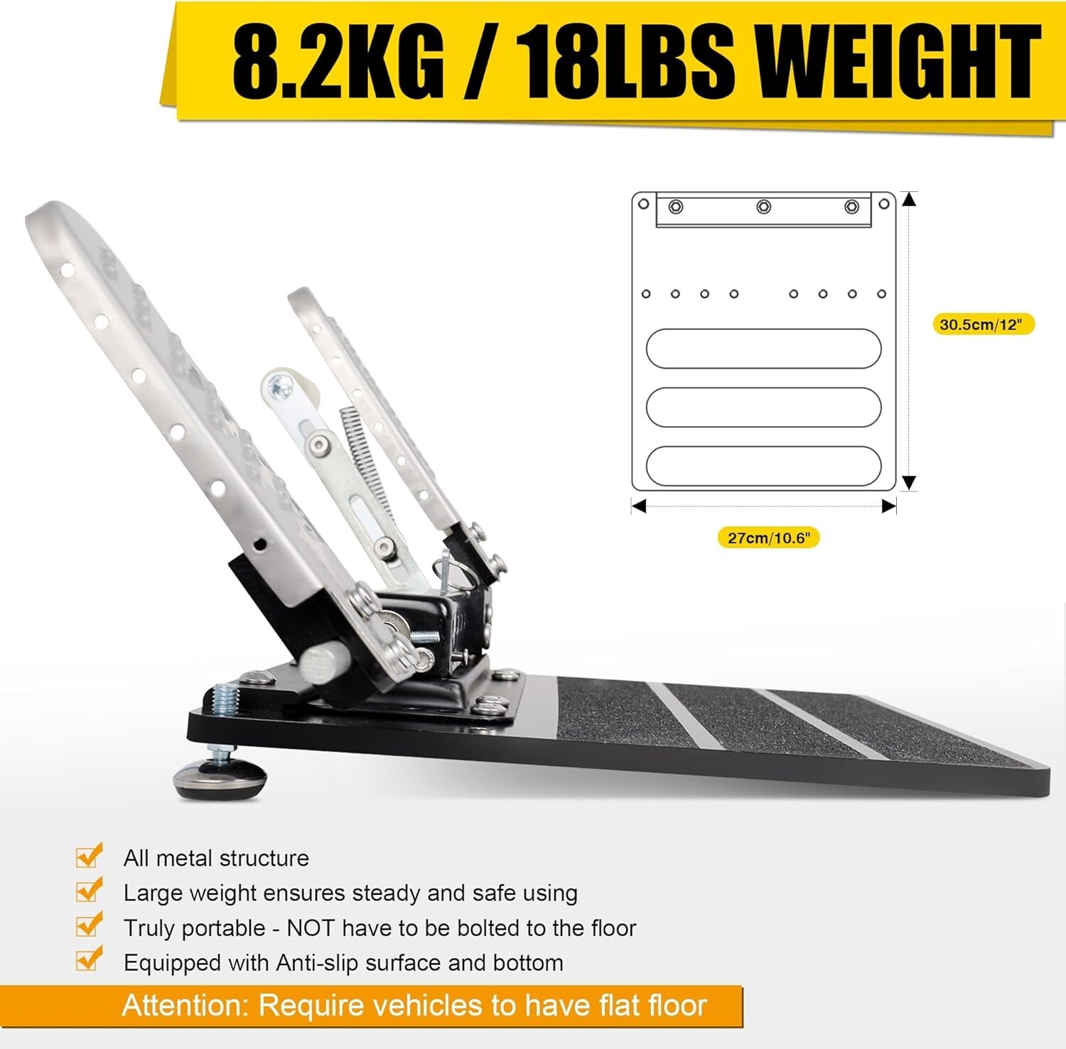 Left Foot Accelerator Pedal – Adjustable LFGP Gas Pedal for Disabled Drivers