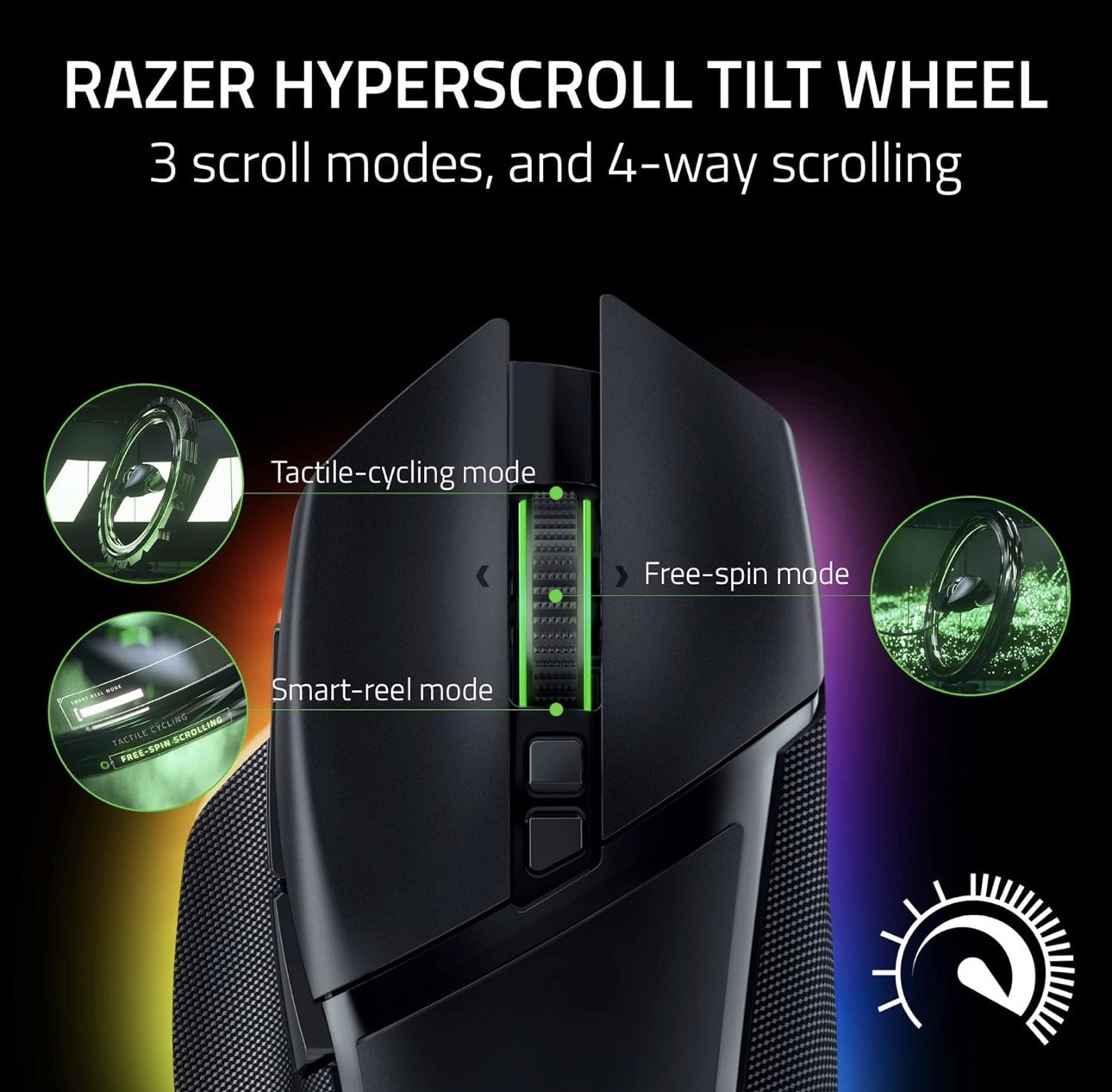 Razer Basilisk V3 Pro Customizable Wireless Gaming Mouse - Black...