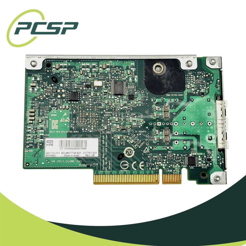 HPE 640FLR-SFP28 Dual Port SFP+ 10/25Gb 840139-001 Network Adapter