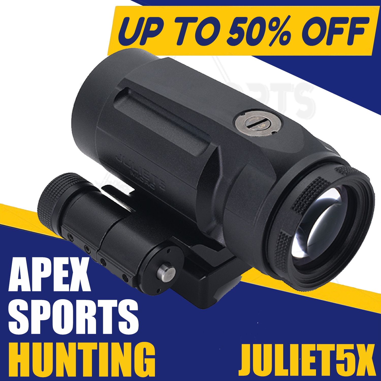 EvolutionGear Maded: JULIET5  5x24mm Micro Black Magnifier USA STOCK