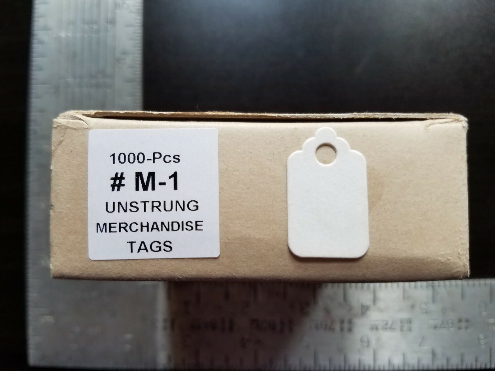 Blank White Merchandise Price Tags Retail Jewelry Large Small No String Unstrung