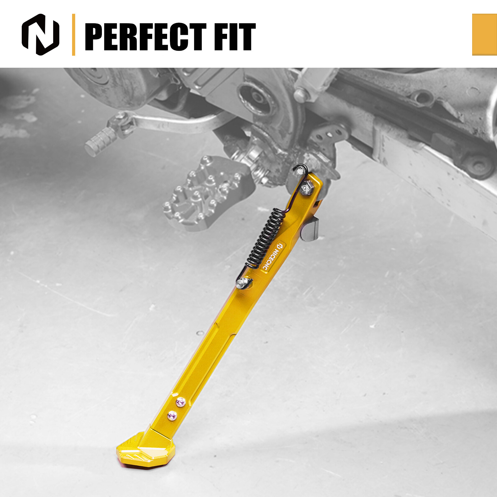 For Suzuki DR-Z DRZ400 E S SM 2000-2024 CNC Adjustable Kick Side Stand Kickstand