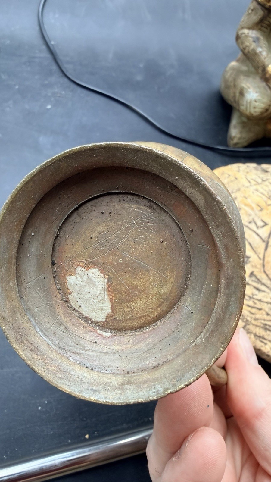 Glowing Bronze Vessel With Winged Beings From Tula Hidalgo Ojuelos