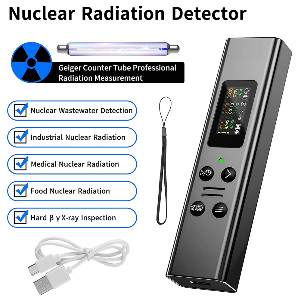 Geiger Counter Nuclear Radiation Detector Beta Gamma β γ X-ray Dosimeter Monitor
