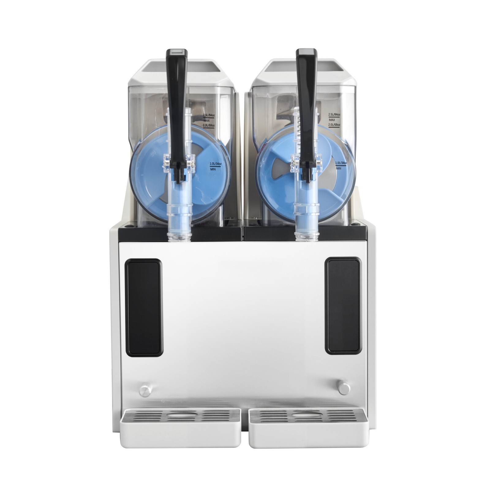 Uimoso Dual-Tank Frozen Drink Slushy Machine 3Lx2 Slush Cold Beverage Maker Home