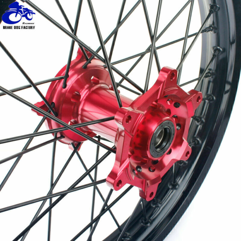 For Honda 21"/19" CNC Spoked Wheels Set CRF250R CRF450R 14-25 CRF250RX CRF450RX