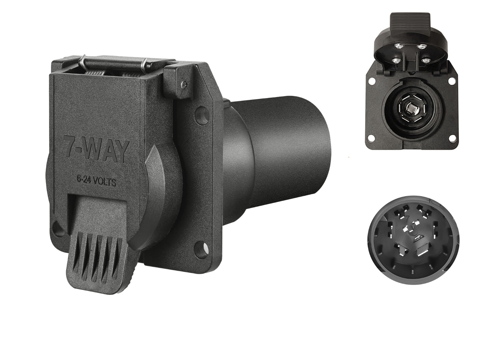 7-Way Trailer/RV Blade Socket - OEM Replacement - USCAR to 7-Pin Vehicle-Side