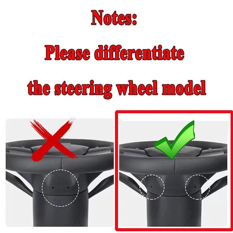 1490214-00-B Driver Heated Leather Steering Wheel Compatible for Tesla Model 3 Y