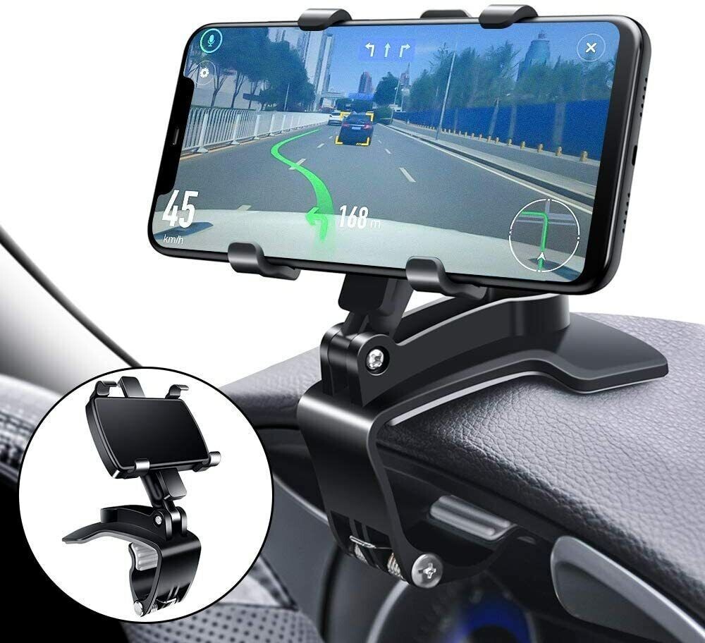 Car Dashboard Dash Mount Mobile Phone Holder GPS Stand Bracket Clip on Sun Visor