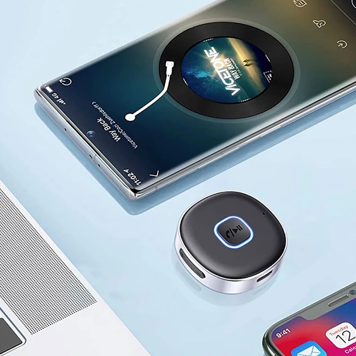 Portable 3.5mm Aux Car Adapter Bluetooth Wireless Audio Receiver Car/Home Stereo