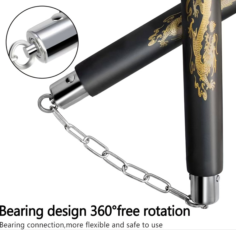 1 PC Black Kids & Adults Safe Foam Training Nunchakus