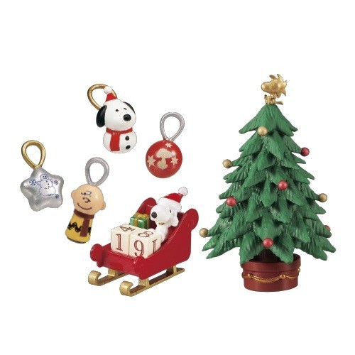 RE-MENT Peanuts Snoopy's Christmas Night Mini Figure Toy Charlie Brown Woodstock