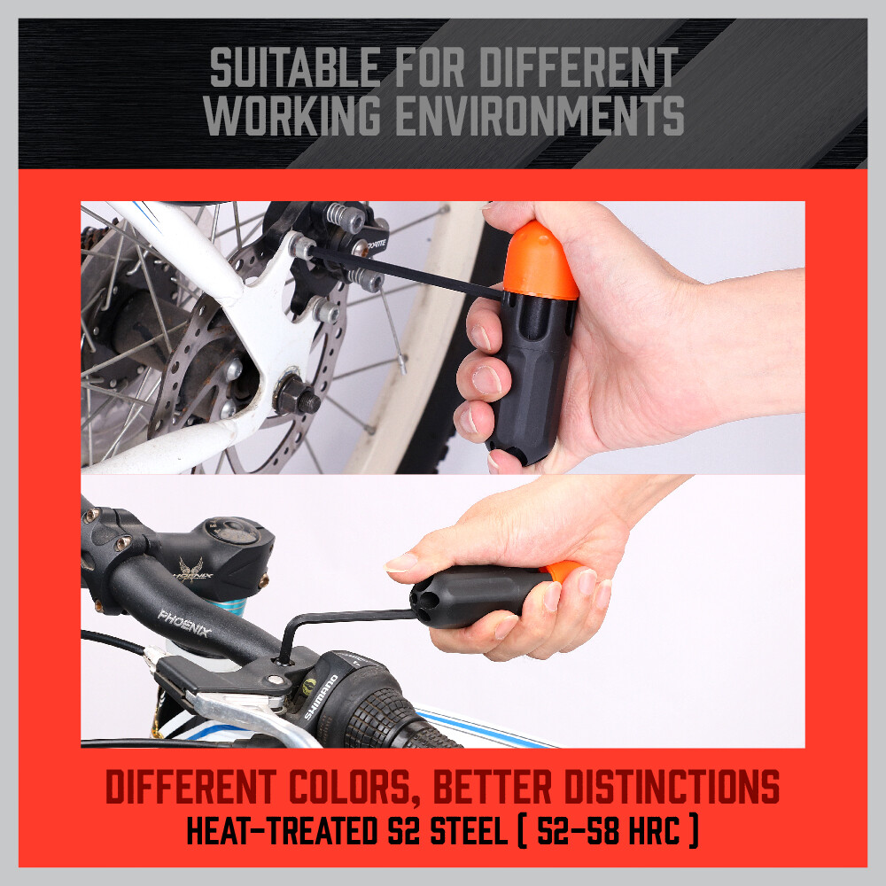 36 PC Long Arm Ball End Hex Key Allen Wrench Set Inch Metric Star With Bag Gift