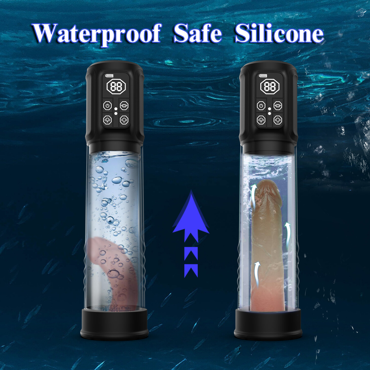 Vacuum Penis Pump for Male ED Enhancement Erectile Enlargement Penis Enlarger BG